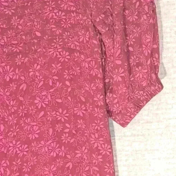 Free People Jessie Ditsy Floral Puff-Sleeve Midi Dress Size 12 READ - Picture 8 of 9